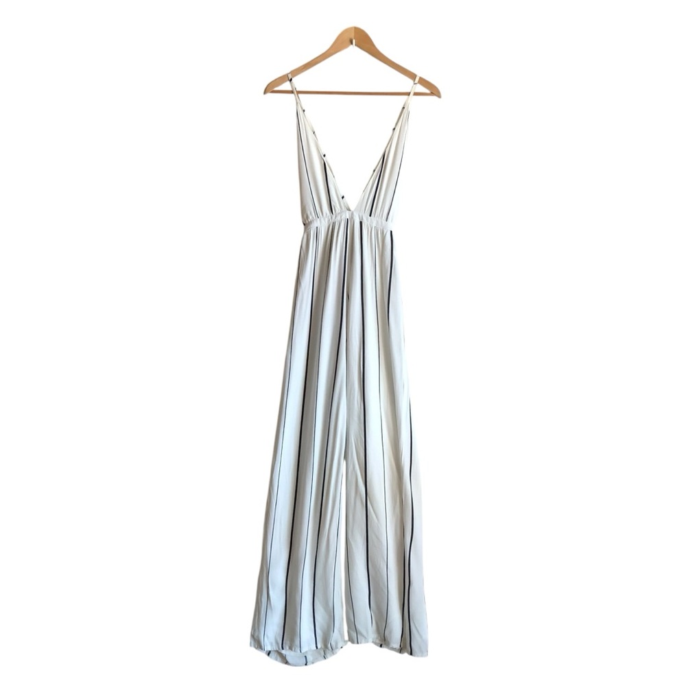 Faithfull the Brand Shutterbabe Ivory Striped Jumpsuit Small - Picture 8 of 16
